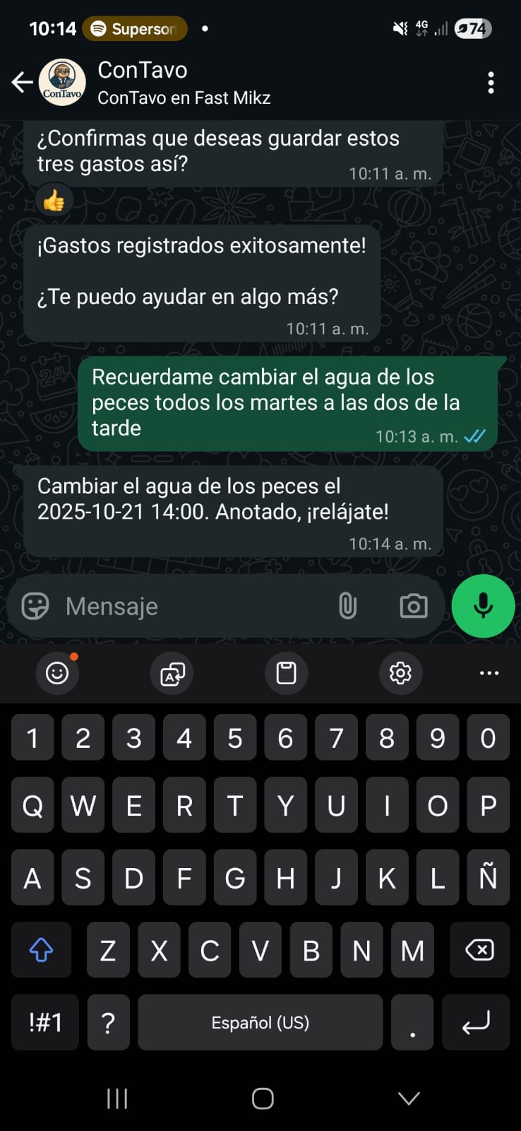 Pídele que te recuerde de esa tarea